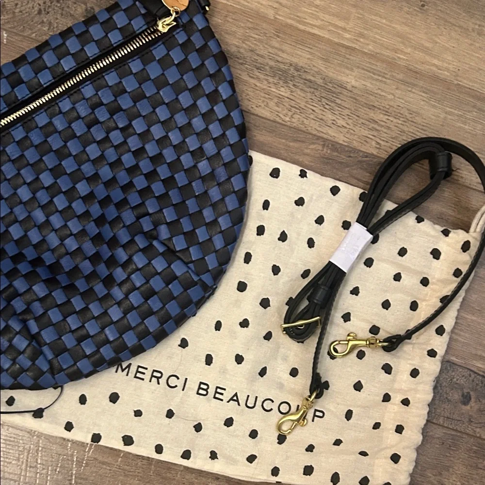 Clare V Grande Fanny Blue and Cobalt - Picture 14 of 15